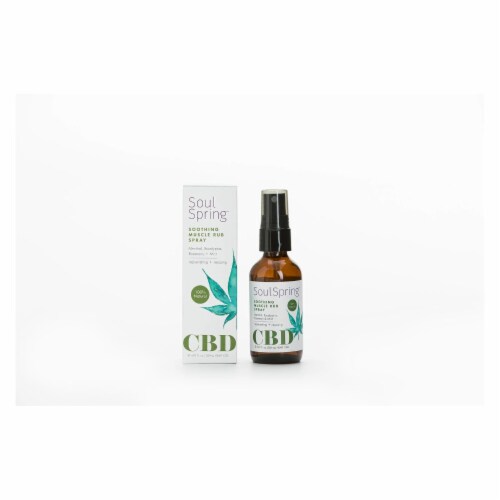 Soulspring Muscle Rub Sthng Spry Cbd EA of 12 OZ, Case of 1 2 OZ