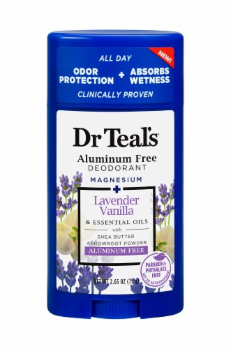 Dr Teal’s® Aluminum-Free Lavender Vanilla Deodorant Stick Perspective: front
