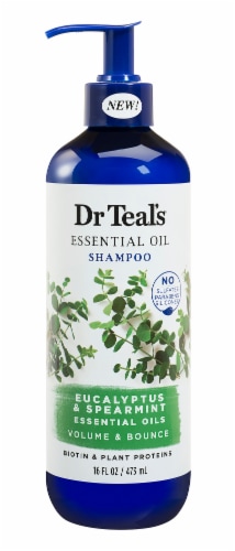 Dr Teal's Eucalyptus/Spearmint Volume & Bounce Shampoo Perspective: front