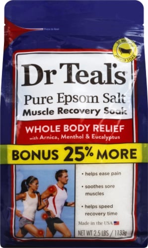 Dr Teal's Muscle Recovery Soak Salt Perspective: front