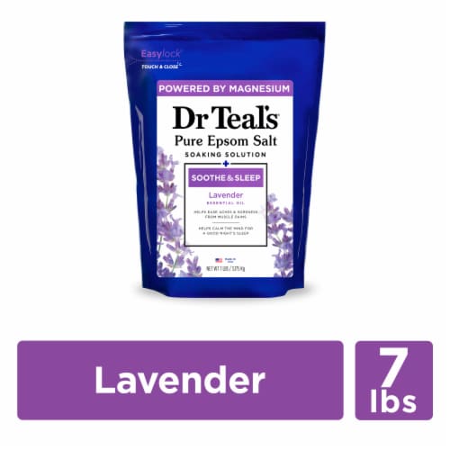 Dr Teal's® Soothe & Sleep Lavendar Pure Epsom Salt Perspective: front