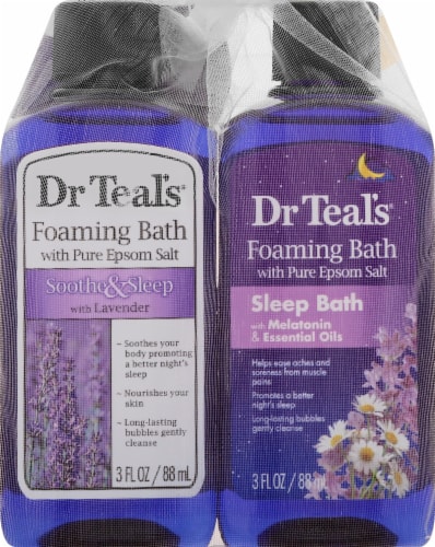Dr Teals Lavender Bath Soaps With Melatonin Perspective: front