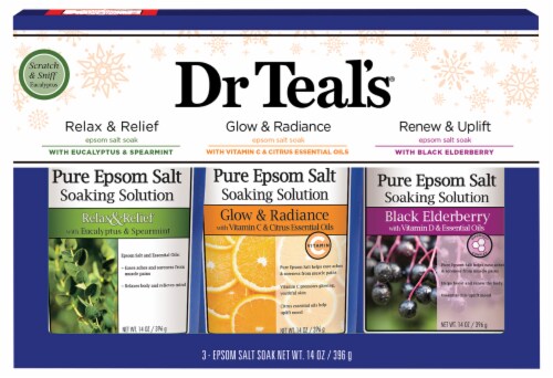 Dr Teal's® Eucalyptus Vitamin C & Black Elderberry Epsom Salt Soak Gift Set Perspective: front
