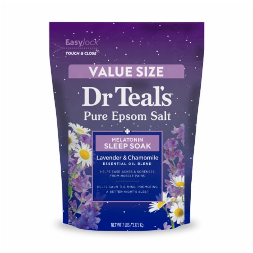 Dr Teal's® Value Size Melatonin Sleep Soak Pure Salt Perspective: front