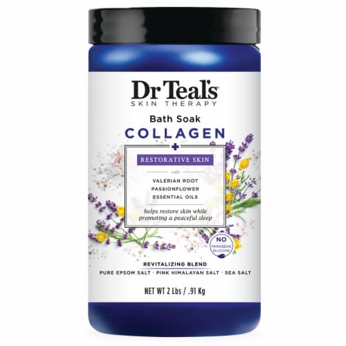 Dr Teal's Skin Therapy Collagen+ Bath Soak Perspective: front