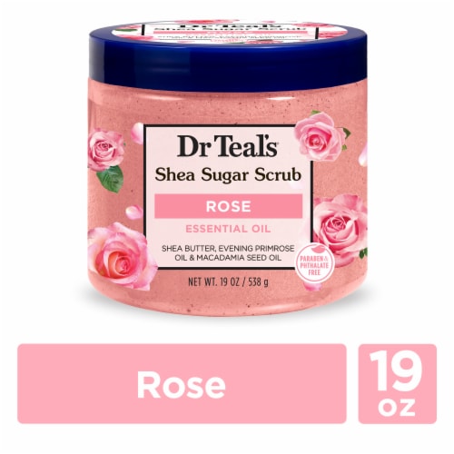 Dr Teal's® Rose Shea Butter Scrub Perspective: front