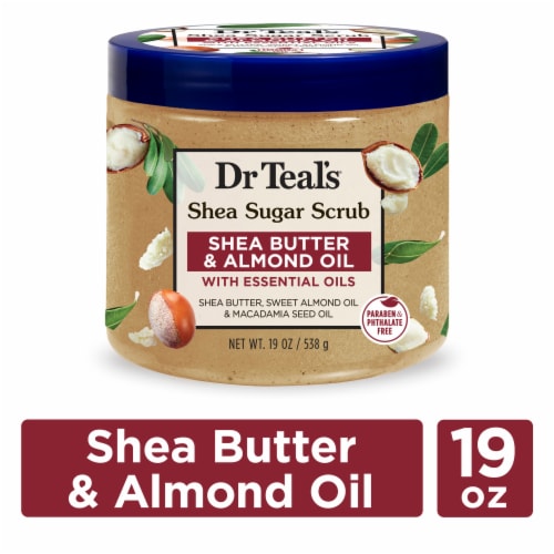 Dr Teal's® Shea Butter & Almond Oil Shea Butter Scrub Perspective: front
