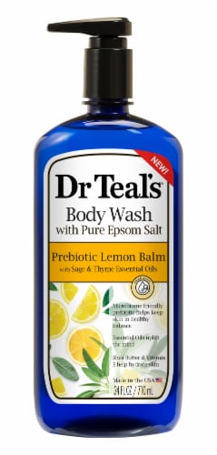 Dr Teal's® Prebiotic Lemon Balm Body Wash with Pure Epsom Salt Perspective: front