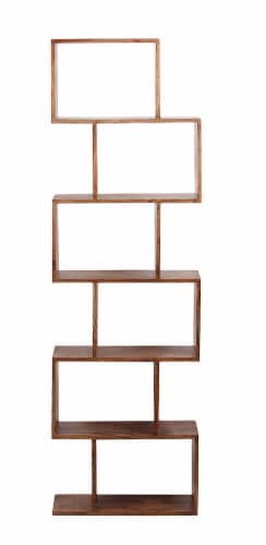 Sitswell Colton Asymmetric Six Cube Bookcase Perspective: front