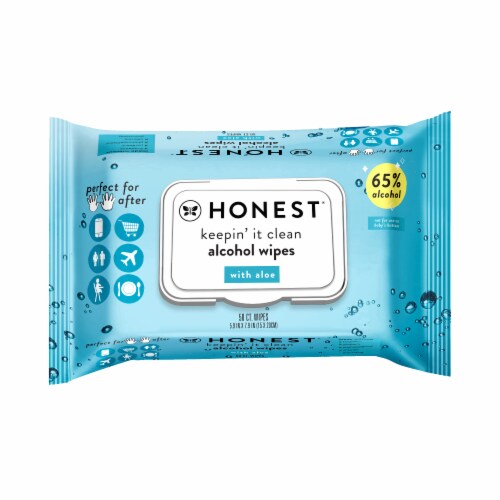 The Honest Co® Keepin' It Clean Alcohol Sanitizing Wipes Perspective: front