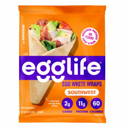 Egglife® Southwest Style Egg White Wraps Perspective: front