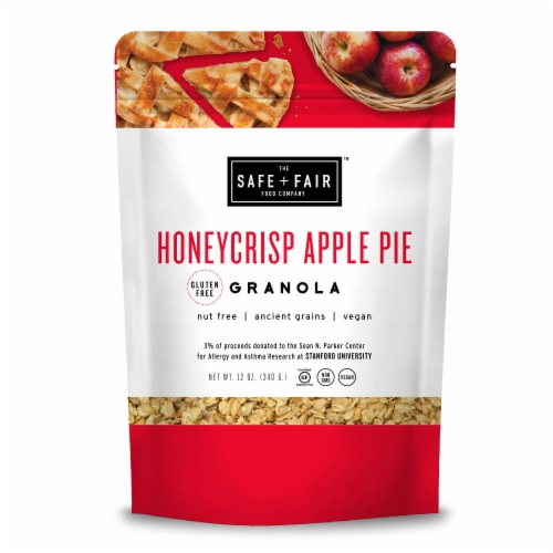 SAFE + FAIR Gluten Free Honeycrisp Apple Pie Granola Perspective: front