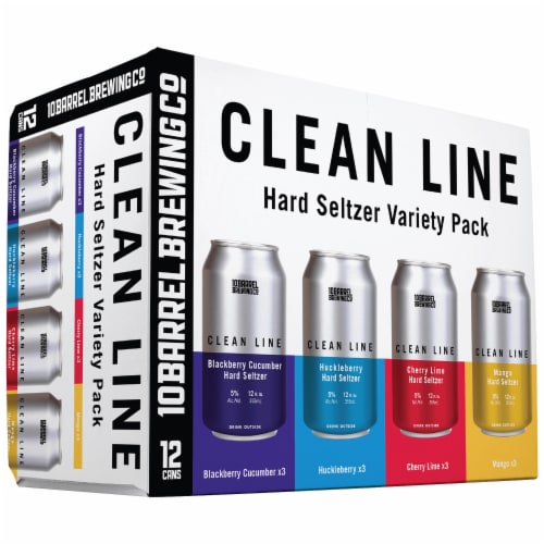 10 Barrel Brewing Clean Line Hard Seltzer Variety Pack Perspective: front