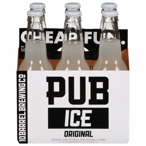 10 Barrel Brewing Co. Pub Ice Original 6 Pack / 12 fl oz Bottles Perspective: front