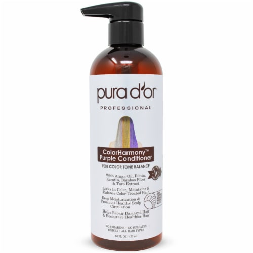 Pura d'or ColorHarmony Purple Conditioner Perspective: front
