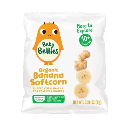 Organic Banana Softcorn Puffs for 10+ Months Baby Snacks