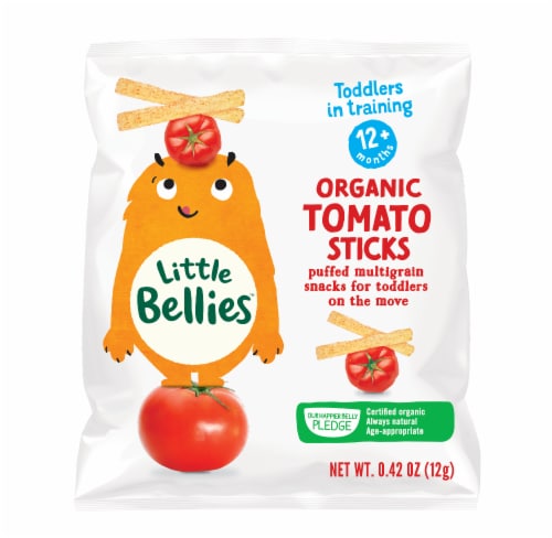 Little Bellies Organic Tomato Sticks Snacks Perspective: front