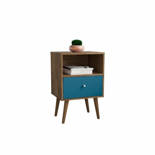 Manhattan Comfort Liberty Mid Century - Modern Nightstand 1.0 with 1 Cubby Space and 1 Drawer Manhattan Comfort Liberty Mid Century - Modern Nightstand 1.0 with 1 Cubby Space and 1 Drawer