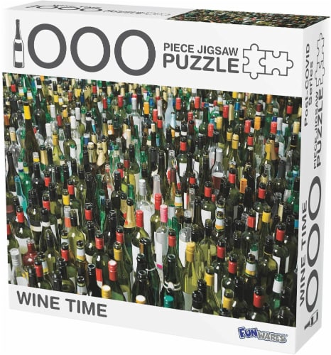 Wine Time Puzzle 1000 Piece Jigsaw Puzzle Perspective: front