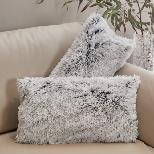 Cheer Collection Luxuriously Soft Faux Fur Throw Pillow With