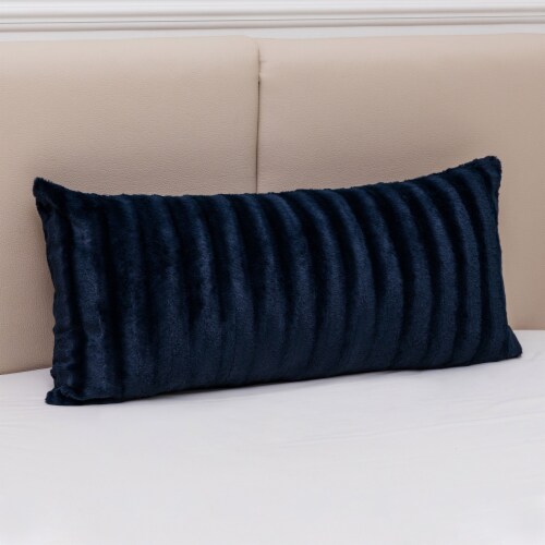 Cheer Collection Faux Fur Square Decorative Pillow 18x18 (Set of 2) - Cheer  Collection