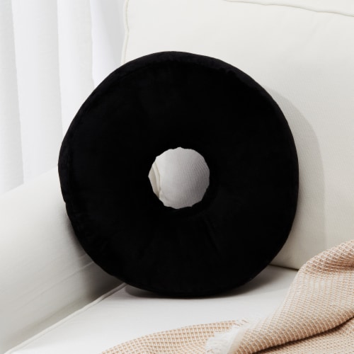 Cheer Collection Super Soft Microplush Doughnut Pillow and Seat Cushion for Kids and Adults Perspective: front