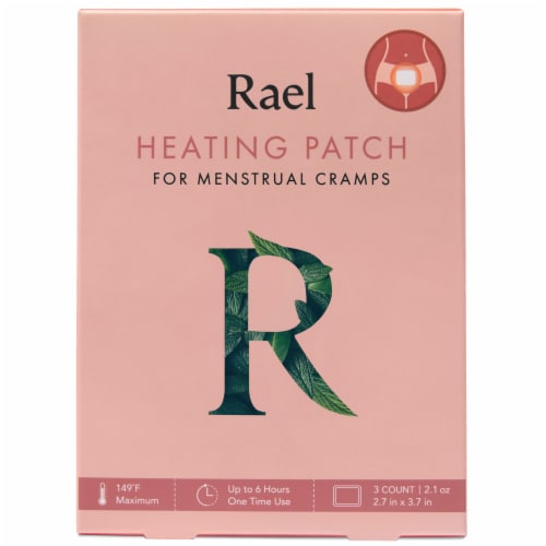 Rael Menstrual Cramp Heating Patch Perspective: front