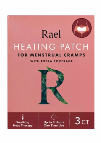 Rael Heating Patch for Menstrual Cramps Patches Perspective: front