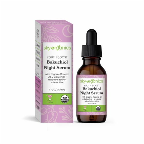 Sky Organic Youth Boost Bakuchiol Night Serum Perspective: front