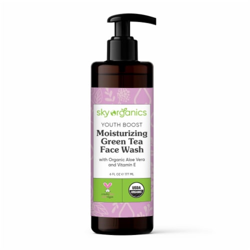 Sky Organics Youth Boost Moisturizing Green Tea Face Wash, 6 fl oz -  Smith's Food and Drug