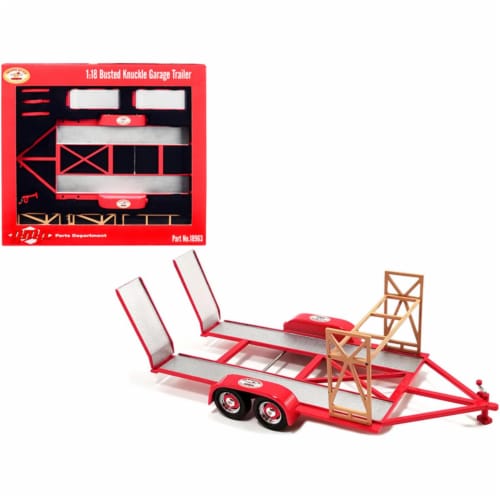 GMP 18963 1-18 Scale Tandem Car Trailer Busted Knuckle Garage