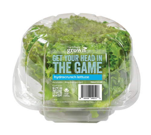 The Villages Grown HydroCrunch Lettuce Clamshell Perspective: front