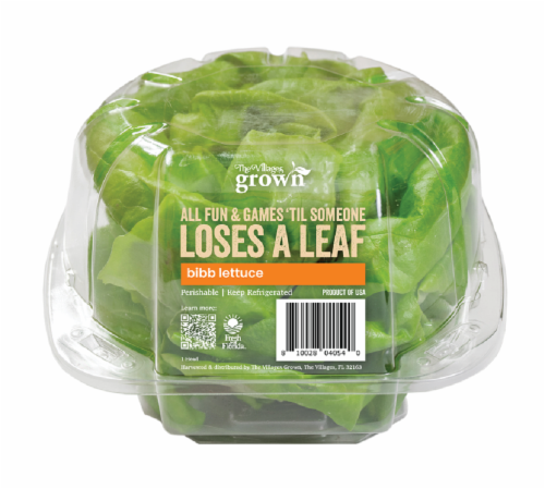 The Villages Grown Bibb Lettuce Clamshell Perspective: front