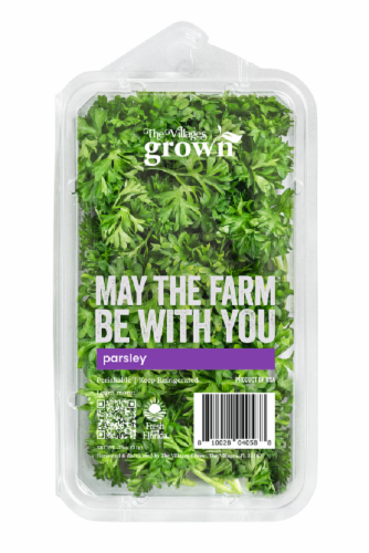 The Villages Grown Herbs Parsley Clamshell Perspective: front