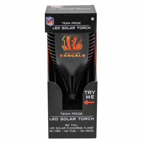 Cincinnati Bengals Team Pride LED Solar Torch Perspective: front