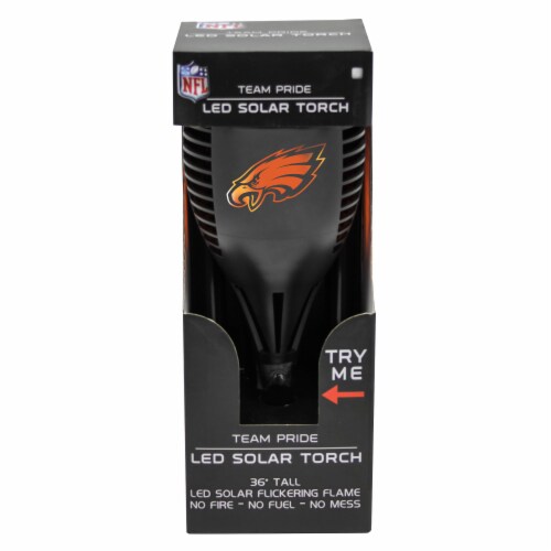 Philadelphia Eagles Team Pride LED Solar Torch Perspective: front