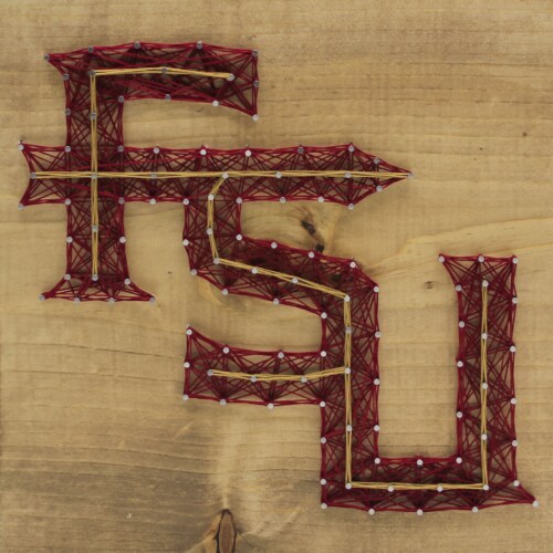 Florida State Seminoles Team Pride String Art Craft Kit Perspective: front