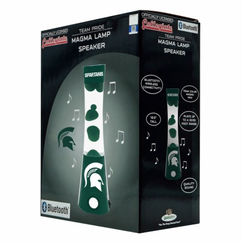 Michigan State Spartans Team Pride Magma Lamp Speaker Perspective: front