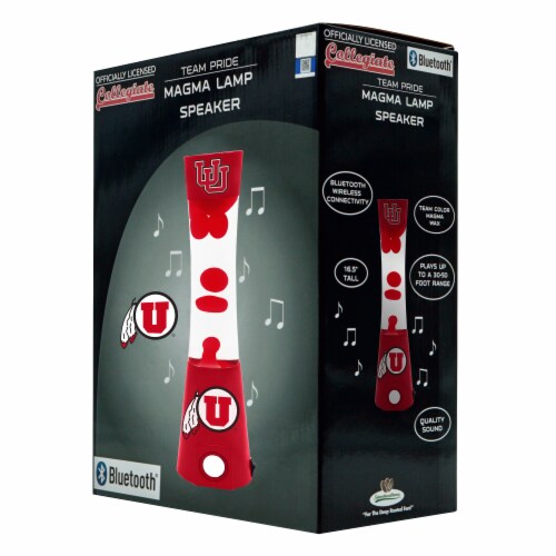 Utah Utes Team Pride Magma Lamp Speaker Perspective: front