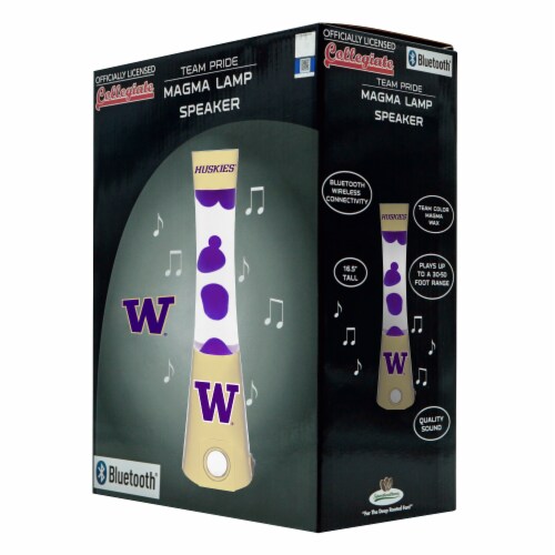 Washington Huskies Team Pride Magma Lamp Speaker Perspective: front