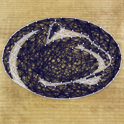 Penn State Nittany Lions Team Pride String Art Craft Kit Perspective: front