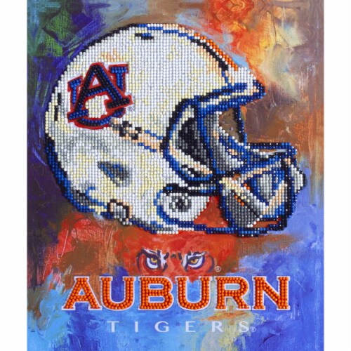 Auburn Tigers NFL Team Pride Diamond Painting Craft Kit Perspective: front