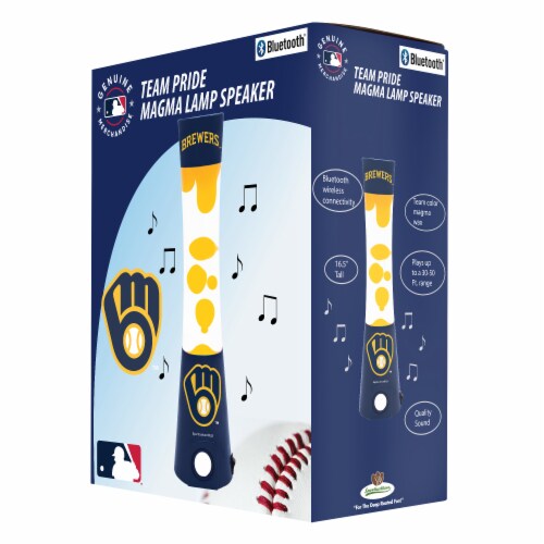 Milwaukee Brewers Team Pride Magma Lamp Speaker Perspective: front