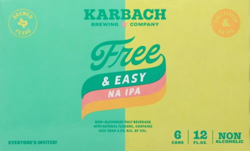 Karbach Free & Easy Non-Alcoholic IPA Beer Perspective: front