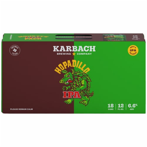 Karbach Brewing Company Hopadillo IPA Perspective: front