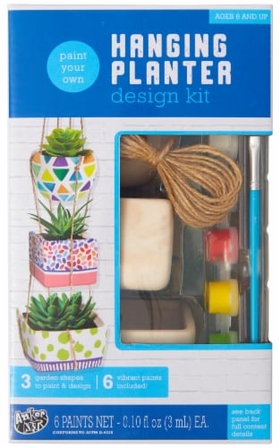 Anker Art Paint Your Own Flower Pot Kit Perspective: front
