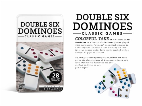 Double Six Dominoes Classic Games Perspective: front