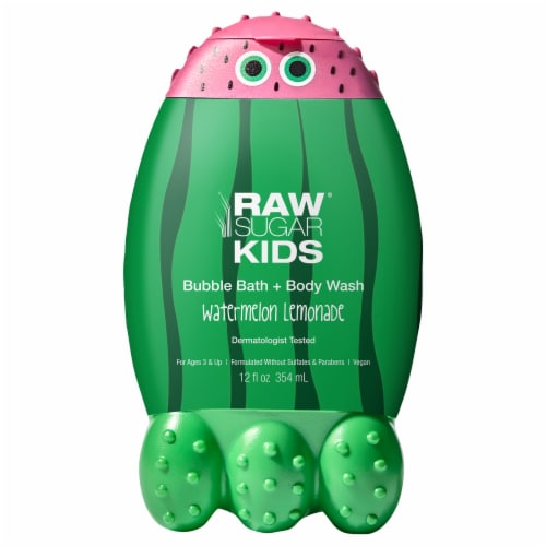 Raw Sugar® Watermelon Lemonade Bubble Bath + Bubble Wash Perspective: front