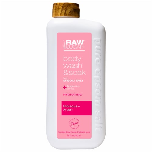 Raw® Sugar Hibiscus + Argon Body Wash Perspective: front