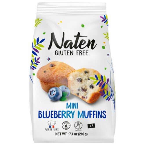 Naten Gluten Free Blueberry Mini Muffins Perspective: front